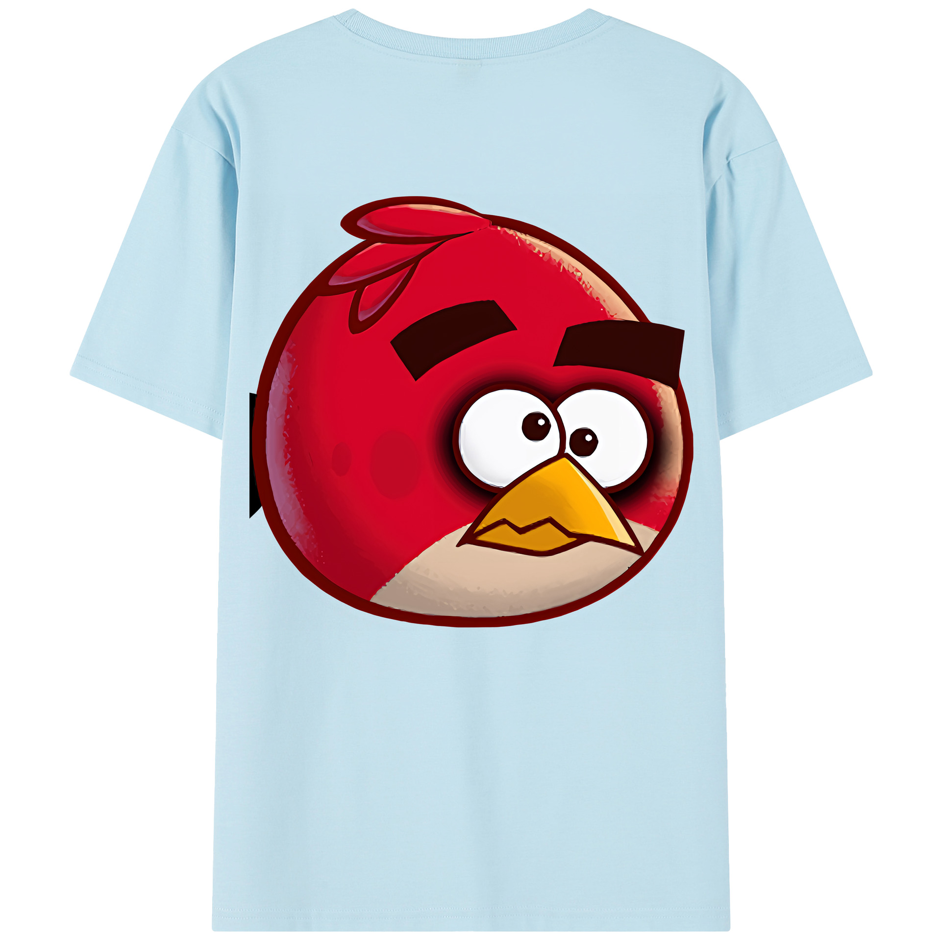 （画像用） Angry Birds アングリーバード 綿100％半袖Tシャツ（背面プリント）
